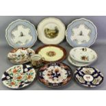 CHAMBERLAINS, FIRST PERIOD, FLIGHT BARR & BARR & ROYAL WORCESTER CABINET PLATES ETC - to include a