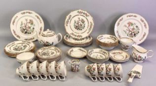 INDIAN TREE TABLEWARE, Duchess Myott and other makes including dinner plates, dessert bowls, teapot,