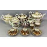 18TH CENTURY & LATER DECORATIVE TEAWARE - to include four various teapots with covers in hand