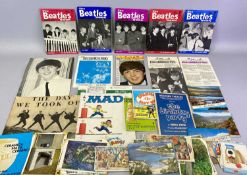 BEATLES EPHEMERA including 'The Beatles Monthly Books' 5 Volumes, one or two items bear facsimile