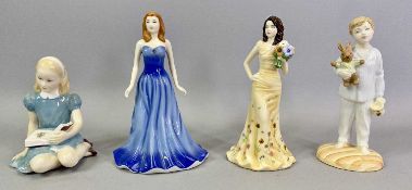 ROYAL DOULTON FIGURINES (4) - 'Alice' (Alice in Wonderland) HN2158, 'Lights Out' (Collector's Club