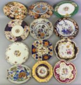 GEORGIAN, VICTORIAN & OTHER DECORATIVE CABINET PLATES GROUP - 14 items, makers include John &