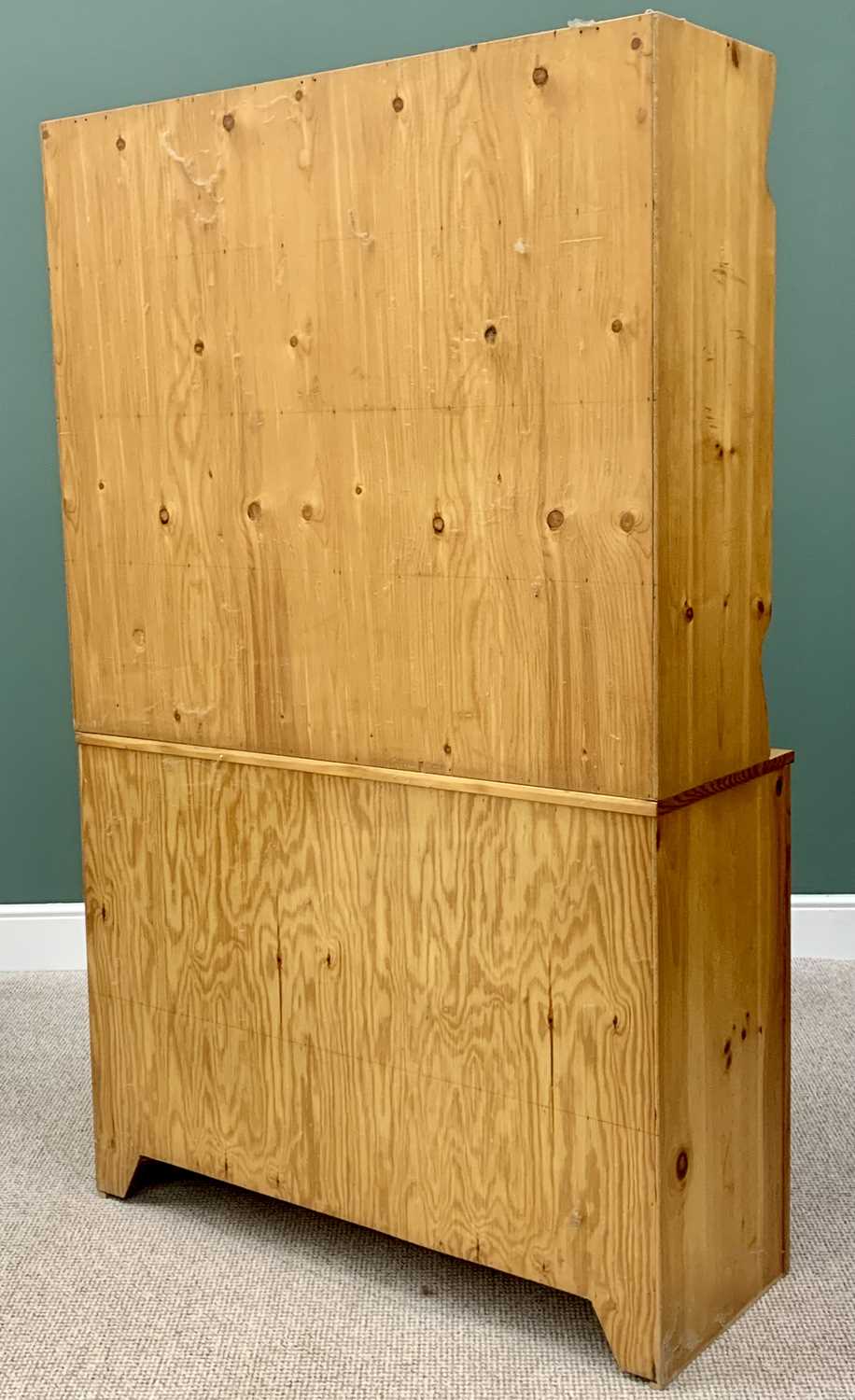 MODERN PINE DRESSER - 183cms H, 113cms W, 43cms D and TWO MULTI-SHELVED ROOM DIVIDERS - 156cms H, - Image 5 of 5