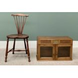 VINTAGE OCCASIONAL FURNITURE (2) - to include a mahogany tabletop cabinet with central brass