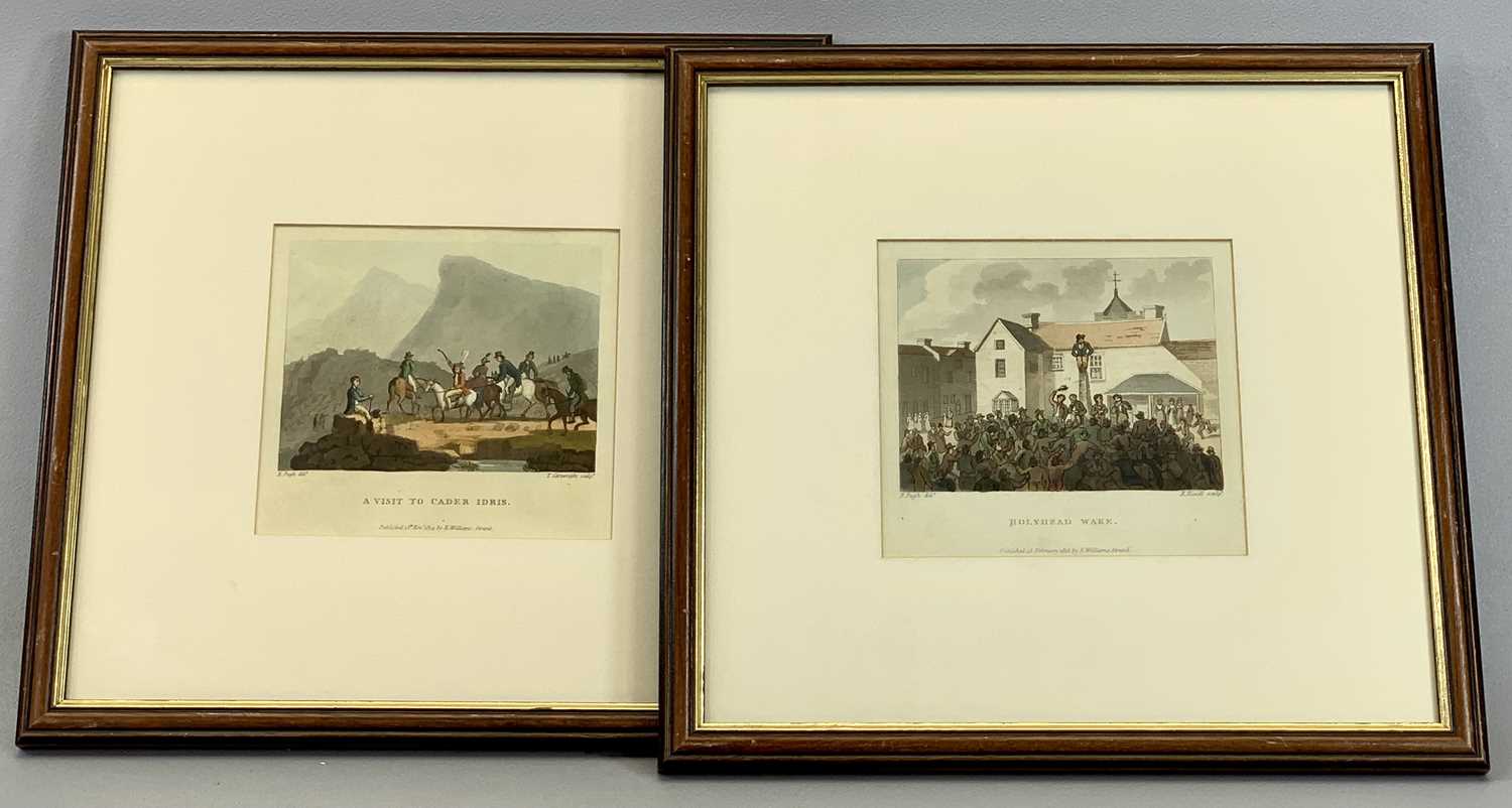 AFTER E PUGH 19th century hand coloured engravings, a pair - 'A visit to Cader Idris' and ' - Image 4 of 4