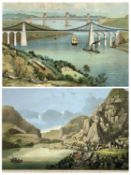 JOHN BOYDELL (1719 - 1804) hand coloured engraving - a view of Snowden, in the Vale of Llanberis