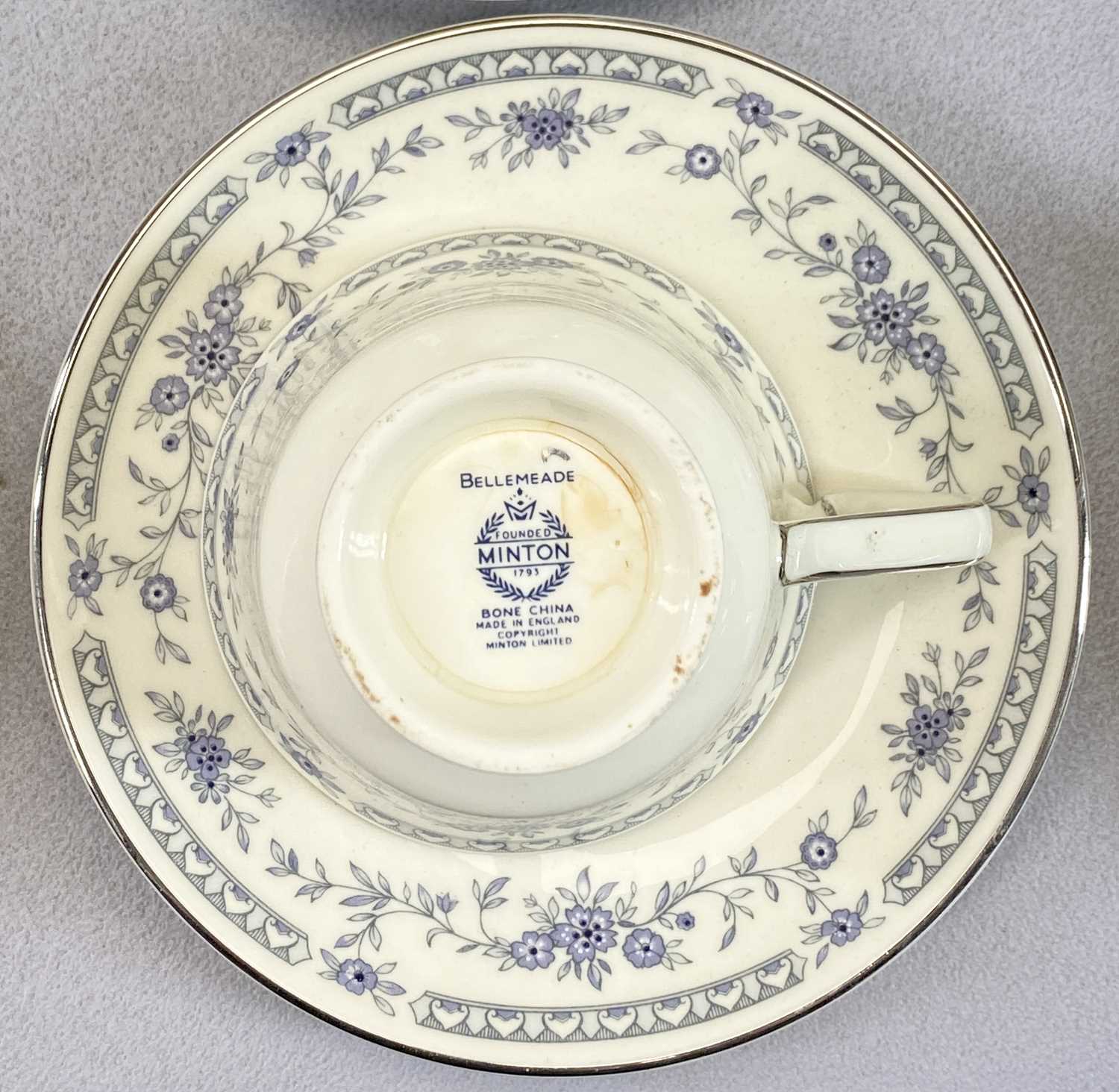 MINTON 'BELLEMEADE' TEA SERVICE FOR 6 PERSONS - 12 pieces - Image 2 of 2