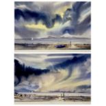 LIMITED EDITION COLOUR PRINTS, A PAIR - (14/175) - titled 'Sailing', indistinctly signed, titled and