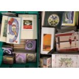 GREETINGS CARDS - retail, miscellaneous birthday in two boxes, memo cases and handbag mirrors