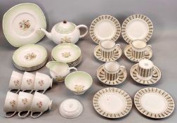 SUSIE COOPER 'ROMANCE' TEA SERVICE FOR 6 PERSONS - 23 pieces and a Susie Cooper 'Persia' coffee