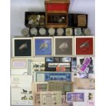 BRITISH & WORLD COINS, COMMEMORATIVES, BANK NOTES and other collectables group to include some