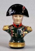 HALYCON DAYS LIMITED EDITION ENAMEL BON BONNIERE (103/250) - bust of Napoleon in uniform with bicorn