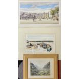 IEUAN WILLIAMS 1997 colour print - Penrhyn Quarry, Bangor, signed, unframed, 7.5 x 27.5cms,