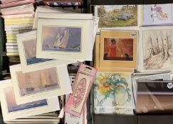 GREETINGS CARDS - retail in two boxes including Tim Thompson maritime, note cards and envelopes,