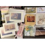 GREETINGS CARDS - retail in two boxes including Tim Thompson maritime, note cards and envelopes,