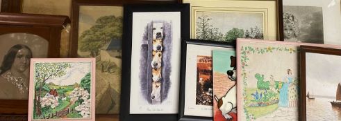 PAINTINGS & PRINTS - an assortment, approximately 11