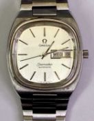 GENT'S VINTAGE STAINLESS STEEL OMEGA SEAMASTER AUTOMATIC WRISTWATCH - circa 1980, 35 x 40mm case,