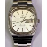 GENT'S VINTAGE STAINLESS STEEL OMEGA SEAMASTER AUTOMATIC WRISTWATCH - circa 1980, 35 x 40mm case,