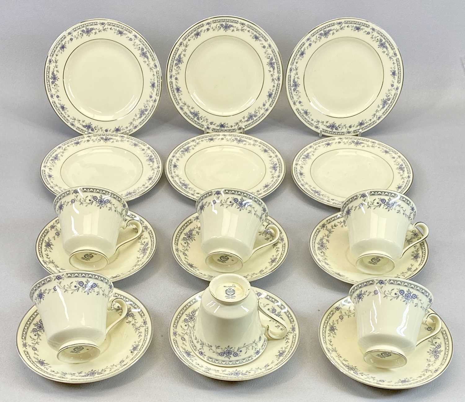 MINTON 'BELLEMEADE' TEA SERVICE FOR 6 PERSONS - 12 pieces