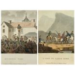 AFTER E PUGH 19th century hand coloured engravings, a pair - 'A visit to Cader Idris' and '