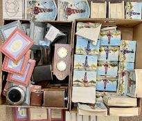 KEY BOXES, TRINKET DRAWERS, picture frames, hip flasks, plant pots, ETC (within 2 boxes)