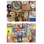 ANNUALS, EPNS ASSORTMENT, barometer, treen items, ETC