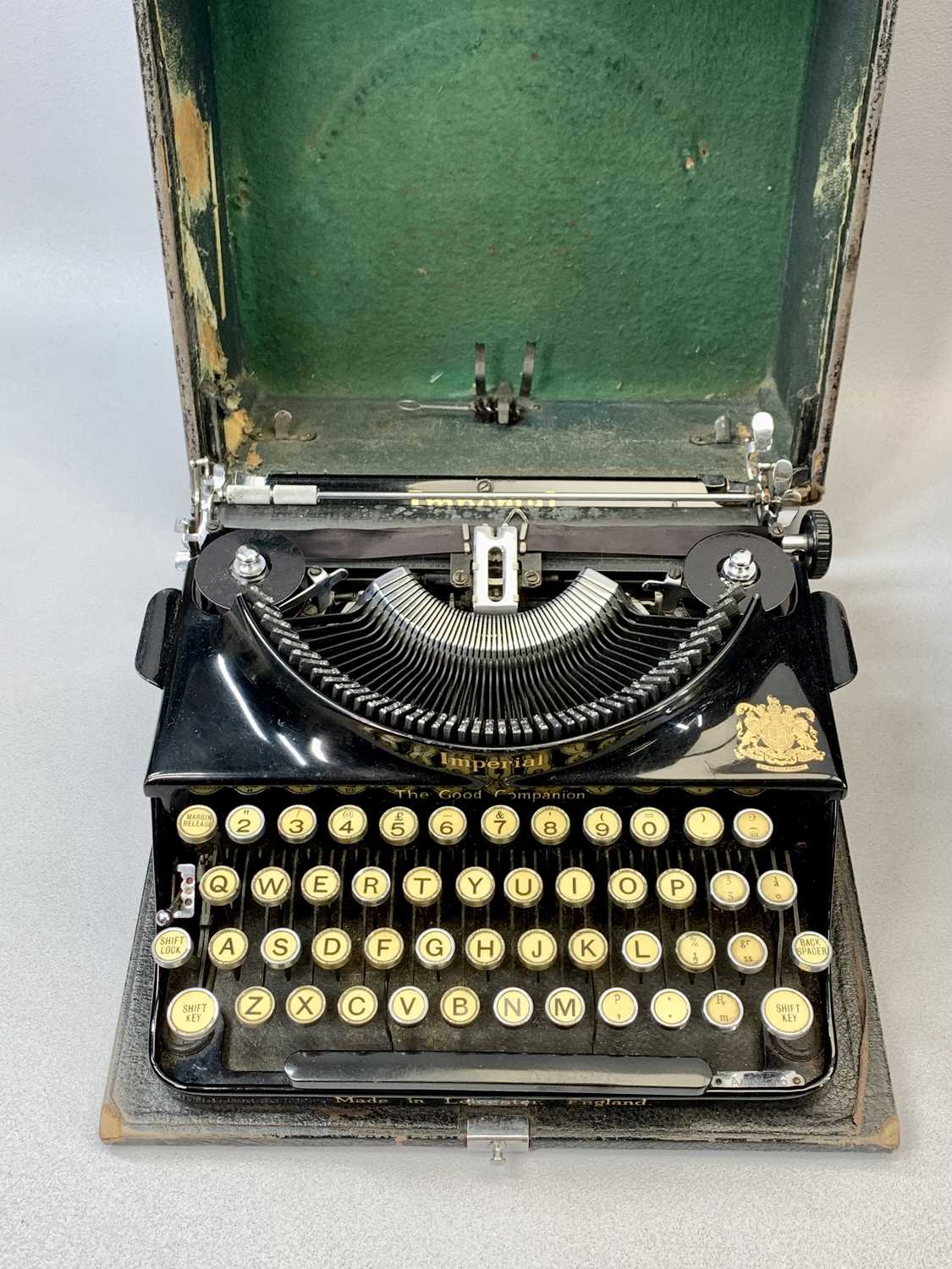 VINTAGE REMINGTON STANDARD TYPEWRITER, a vintage Imperial 'The Good Companion' portable typewriter - Image 3 of 6