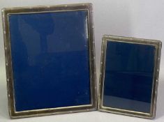 LATE 20TH CENTURY SILVER PHOTOGRAPH FRAMES (2) - Sheffield 1991, Maker Carr's of Sheffield Ltd, both