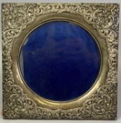 PIERCED & FOLIATE SCROLL EMBOSSED SILVER PHOTOGRAPH FRAME - Birmingham 1902, Maker Henry Mathews,