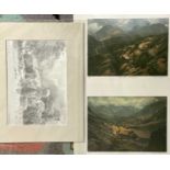 DAVID WOODFORD (British Born 1938) limited edition prints (3) - (51/850) - Llydaw, 42 x 54.5cms, (
