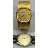 GENT'S ROTARY 1970s GOLD RATED SNAKESKIN DRESS WATCH - manual wind, virtually new, together with a