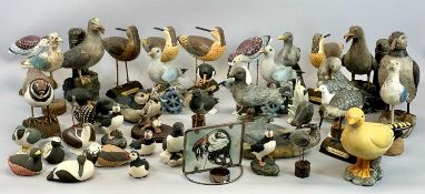 WOOD, POTTERY & COMPOSITE BIRDS/DUCKS - a collection