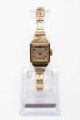 9CT GOLD LADIES AVIA WRISTWATCH, having 9ct gold bracelet, 13.4gms Provenance: private collection