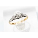 TWO DIAMOND RINGS comprising 18ct gold five stone diamond ring, 0.4-5cts overall approx., 18ct