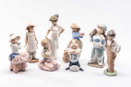 ASSORTED NAO PORCELAIN FIGURINES OF CHILDREN, comprising 'My puppy love', 'A big hug', 'I am a
