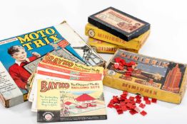 ASSORTED VINTAGE CONSTRUCTION TOYS, comprising Minibrix, loose and with multiple empty boxes, Lott's