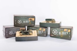 ASSORTED CORGI D-DAY 60TH ANNIVERSARY 1:50 TANK MODELS, comprsing CC60409-M3 White Half Track, Tiger