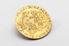 GEORGE III GOLD HALF GUINEA, 1764, 4.1gms Provenance: private collection Carmarthenshire