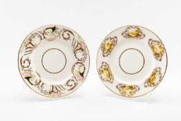 PAIR MODERN COALPORT LIMITED EDITION BONE CHINA PLATES, by Swansea Porcelain Limited, 136/300,