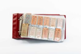 COLLECTION OF LONDON TRANSPORT BUS TICKETS, circa 1950's, grouped as per bus route with fares from