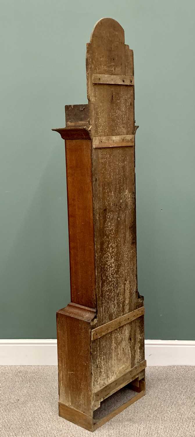 W ROBERTS, TAUNTON, OAK & MAHOGANY LONGCASE CLOCK - mid 19th Century, signed arched painted enamel - Image 10 of 10