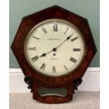 HENRY H HECKLE, LIVERPOOL, MAHOGANY CASED DROP DIAL WALL CLOCK - early 19th Century, circular