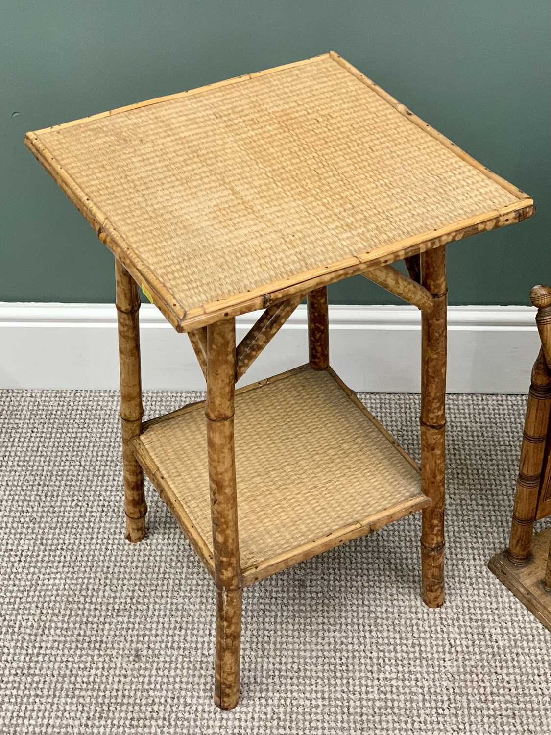 FURNITURE PARCEL (4) - comprising rectangular bamboo occasional table, 67cms H, 41cms W, 41cms D, - Image 2 of 5