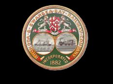 A GROUP OF EMPIRE & BRITISH RAILWAY COMPANY MOUNTED CRESTS various periods (some reproductions)