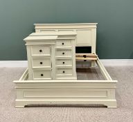OFF-WHITE BELIEVED LAURA ASHLEY BEDROOM FURNITURE (3) - to include a chest of two short over three