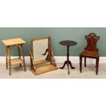 FURNITURE PARCEL (4) - comprising rectangular bamboo occasional table, 67cms H, 41cms W, 41cms D,
