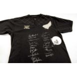 A RARE SIGNED 'CLASSIC ALL BLACKS' RUGBY UNION JERSEY 2007/2008, the Classic All Blacks comprised