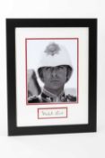 MICHAEL CAINE AUTOGRAPH black and white publicity photograph of the actor for Zulu with signed piece