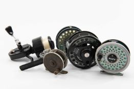 ASSORTED FISHING REELS to include Rovex Radion Cassette fly reel, Roddy 320 fly reel, Mitchell 300