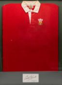 SIR GARETH EDWARDS | WALES 1977 International match worn-jersey versus Ireland in 1977. The jersey